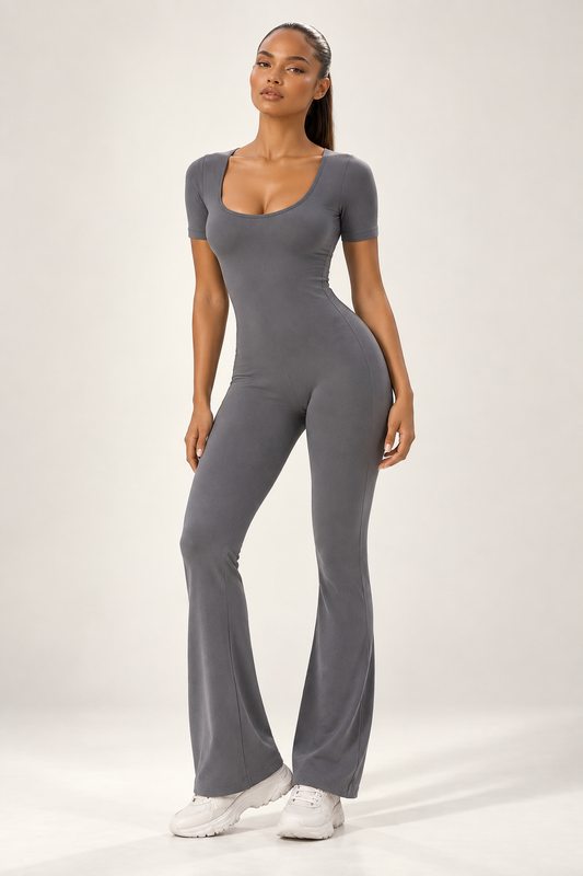 Amaya Open Back Flare Jumpsuit