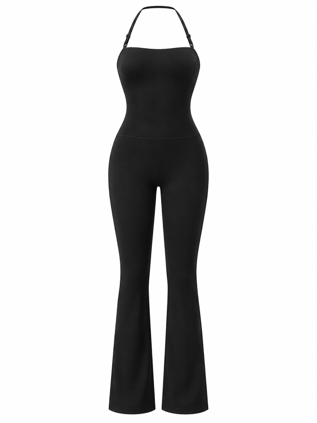 ARIA FLARE JUMPSUIT — Figurformender Bandeau-Einteiler