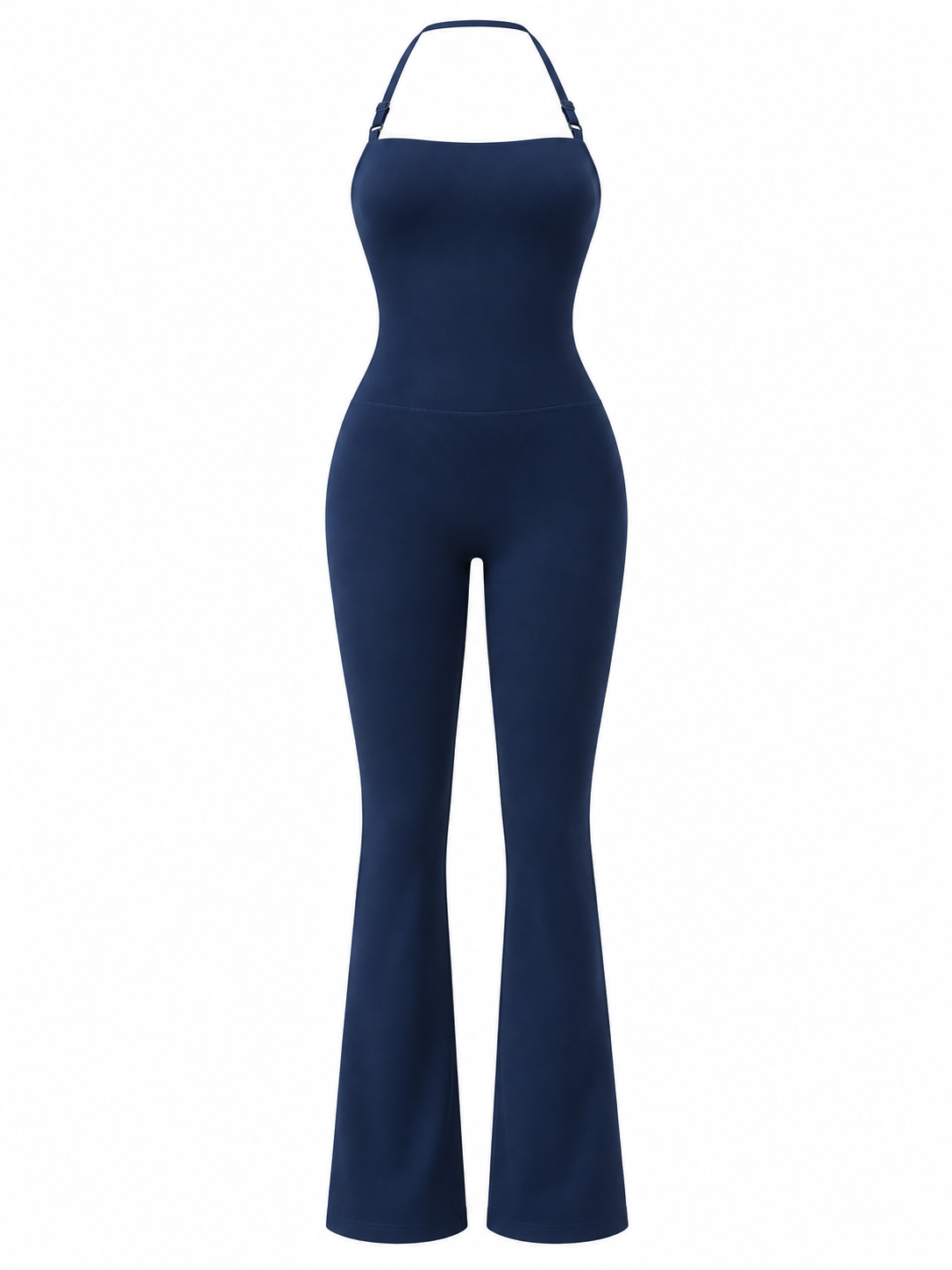 ARIA FLARE JUMPSUIT — Figurformender Bandeau-Einteiler