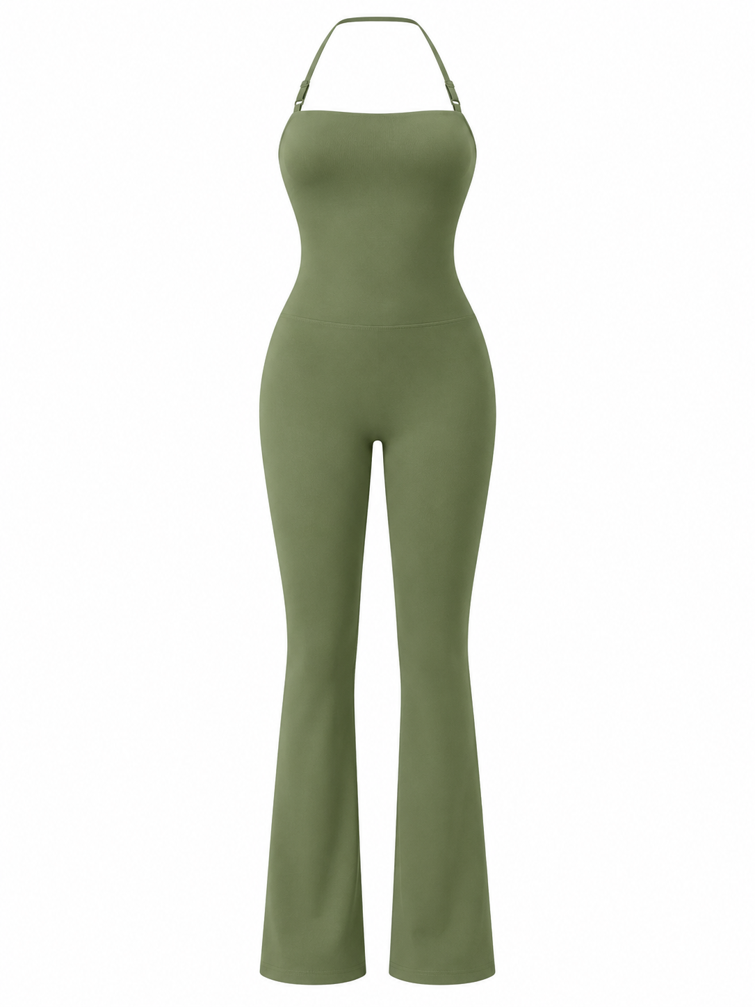 ARIA FLARE JUMPSUIT — Figurformender Bandeau-Einteiler