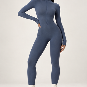 Winter Fleece-gefütterter Yoga-Overall Langarm Warm