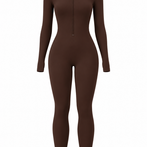 Winter Fleece-gefütterter Yoga-Overall Langarm Warm