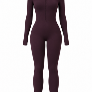 Winter Fleece-gefütterter Yoga-Overall Langarm Warm