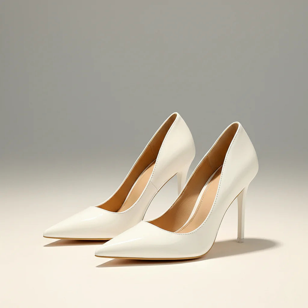 Classic Patent Pointed Stiletto Pumps