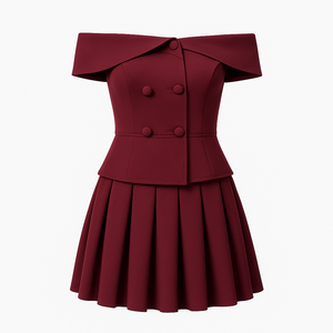 The Marlowe  Off- ShoulderSuit Set