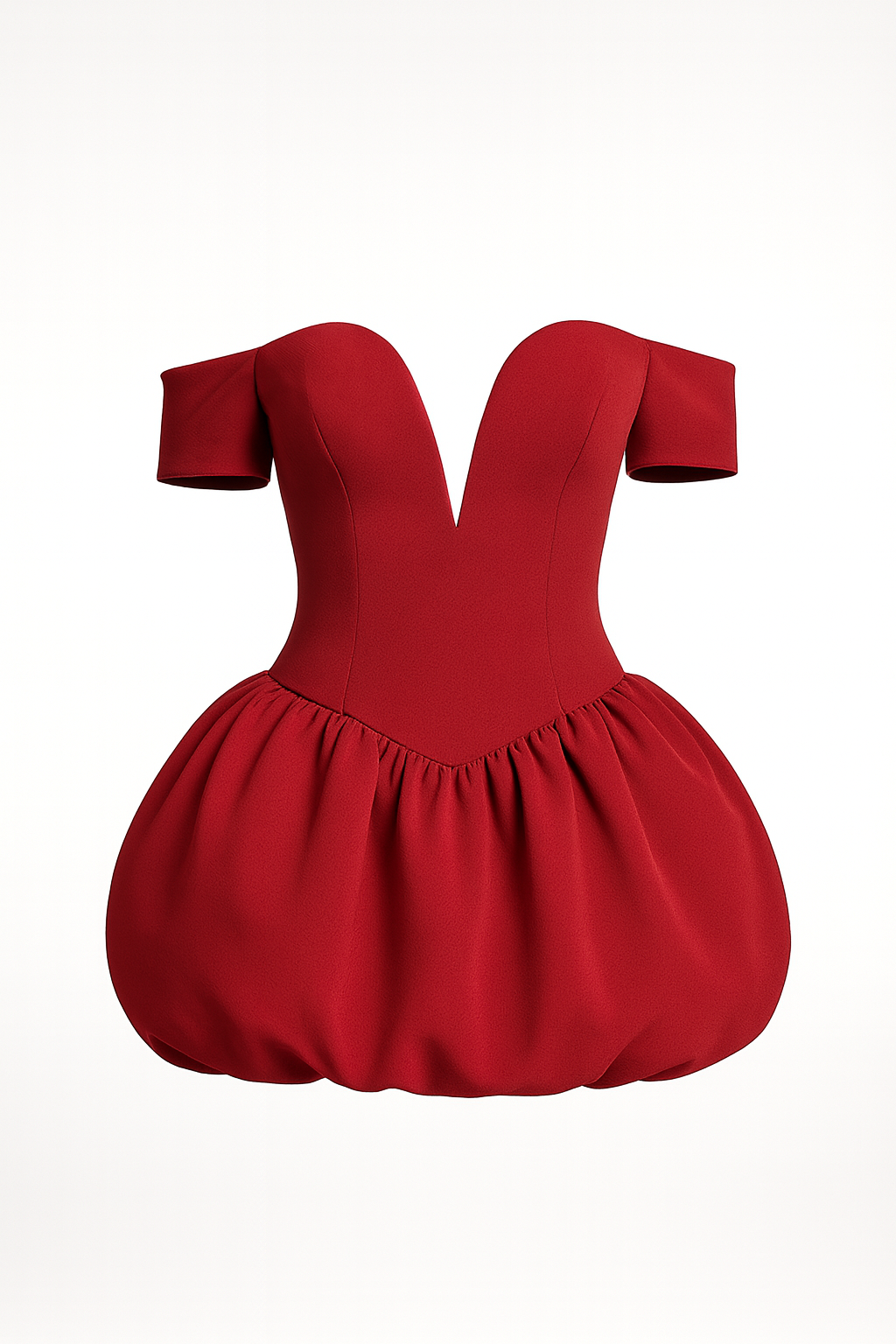 THE COLETTE SCULPTED PUFF MINI DRESS