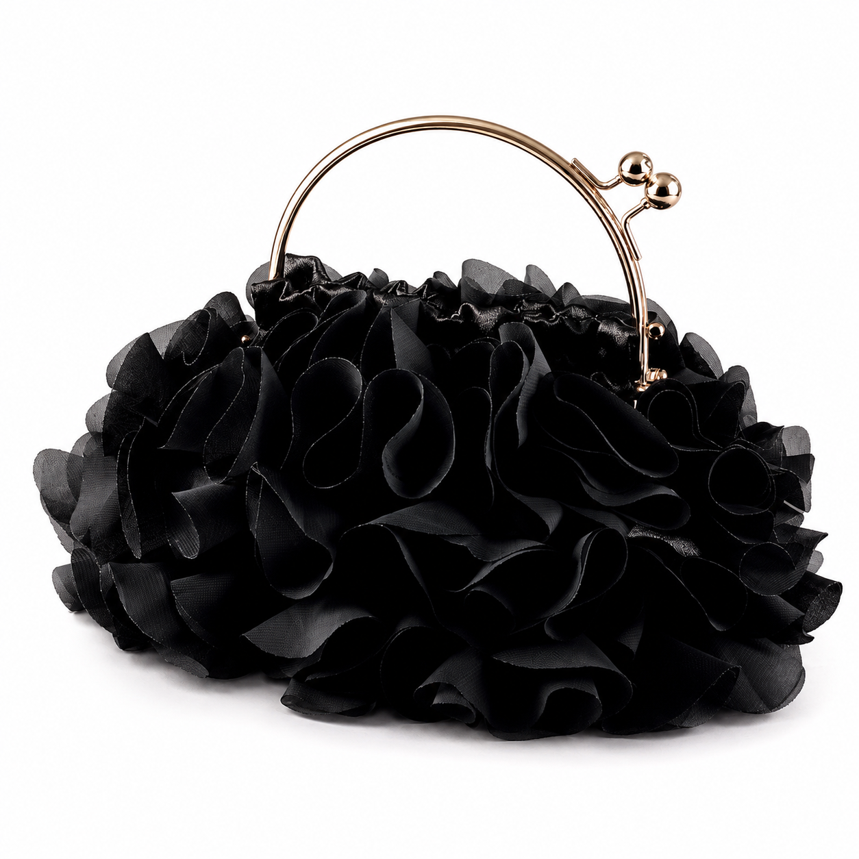 THE COLETTE BAG — Ruffle Frame Clutch