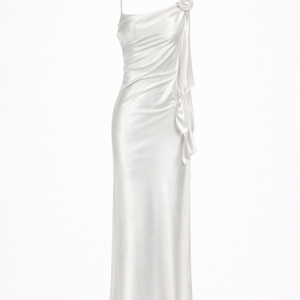 Elio Satin Backless Maxi Dress