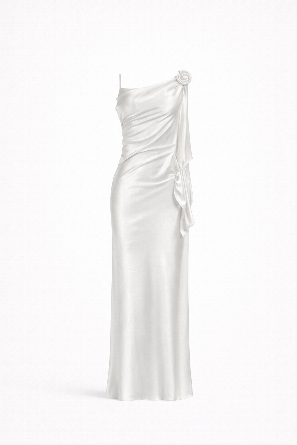 Elio Satin Backless Maxi Dress