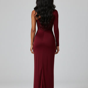 THE CELINE DRAPED RIBBON DRESS