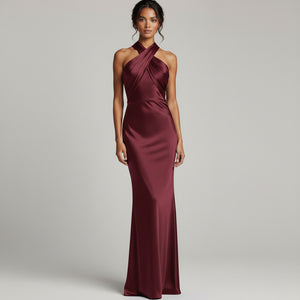 The Jolie Halter Backless Maxi