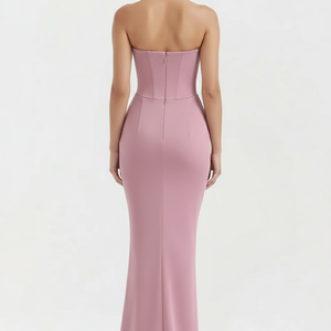 The Aurelie Draped Tube Gown