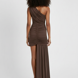 THE ALESSIA DRAPED ASYMMETRIC MINI