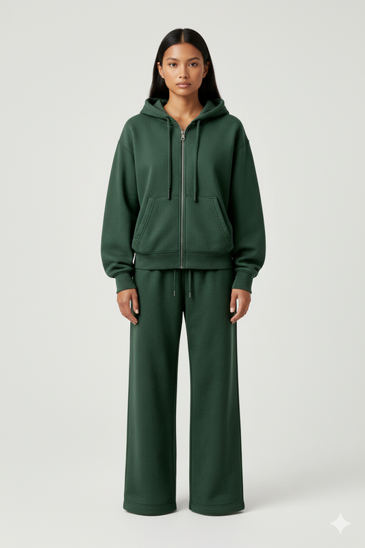 THE LOUNGE SET – HOODED & WIDE LEG