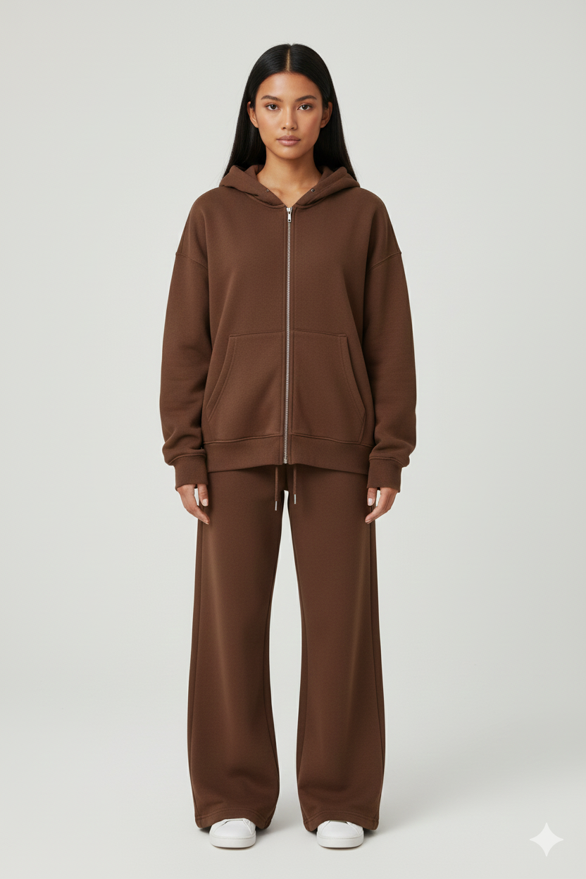 THE LOUNGE SET – HOODED & WIDE LEG