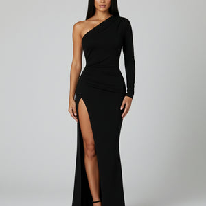 Nova One- Shoulder Knit Dress