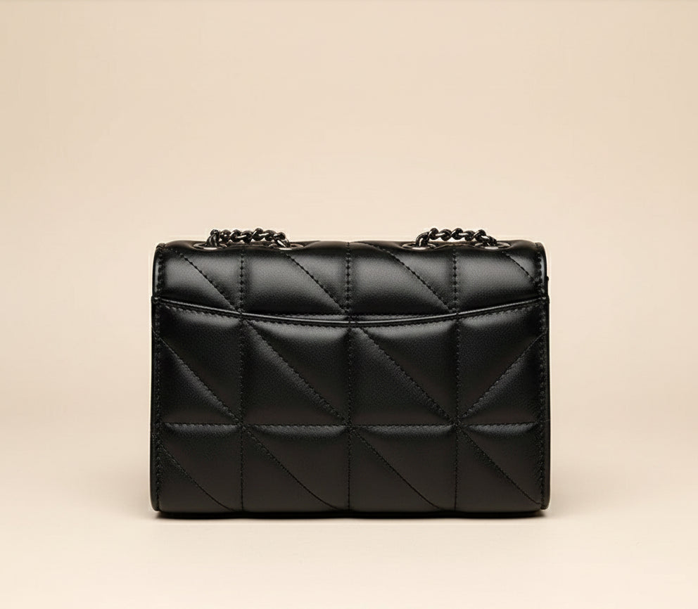 DELACROIX BAG — Quilted Chain-Strap Crossbody with H-Lock