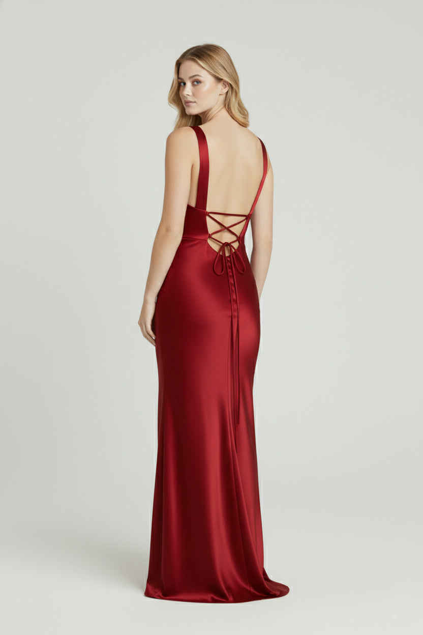 The Serena Open Back Gown