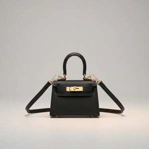 VIVIENNE MICRO — Structured Mini Top-Handle with Lock Detail