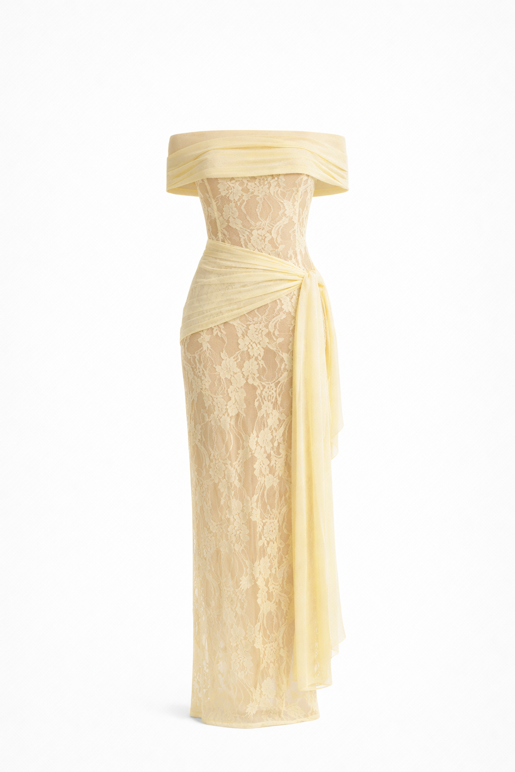 Kai Lace Off-Shoulder Maxi Dress
