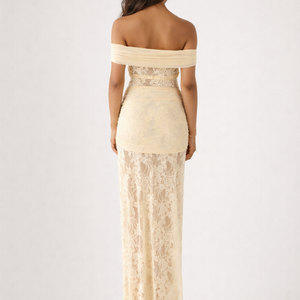 Kai Lace Off-Shoulder Maxi Dress
