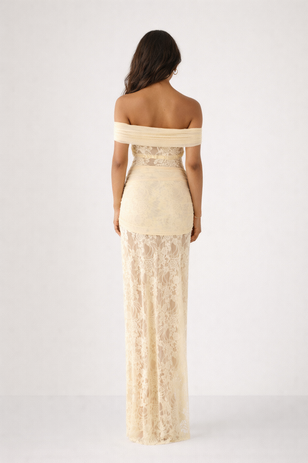 Kai Lace Off-Shoulder Maxi Dress