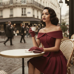 The Marlowe  Off- ShoulderSuit Set