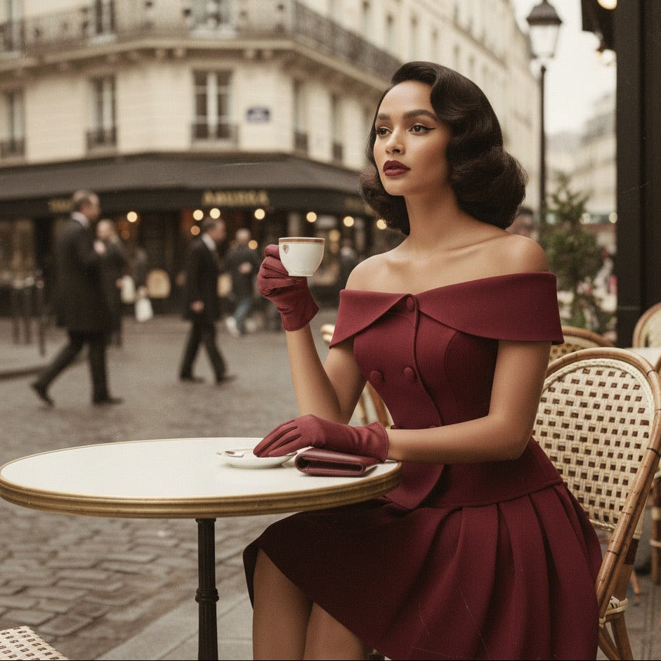 The Marlowe  Off- ShoulderSuit Set