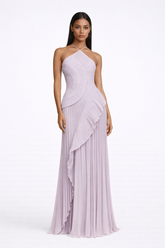 Faye Ruffled Irregular Dress