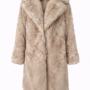 ARIA COAT — Longline Faux Fur Winter Coat