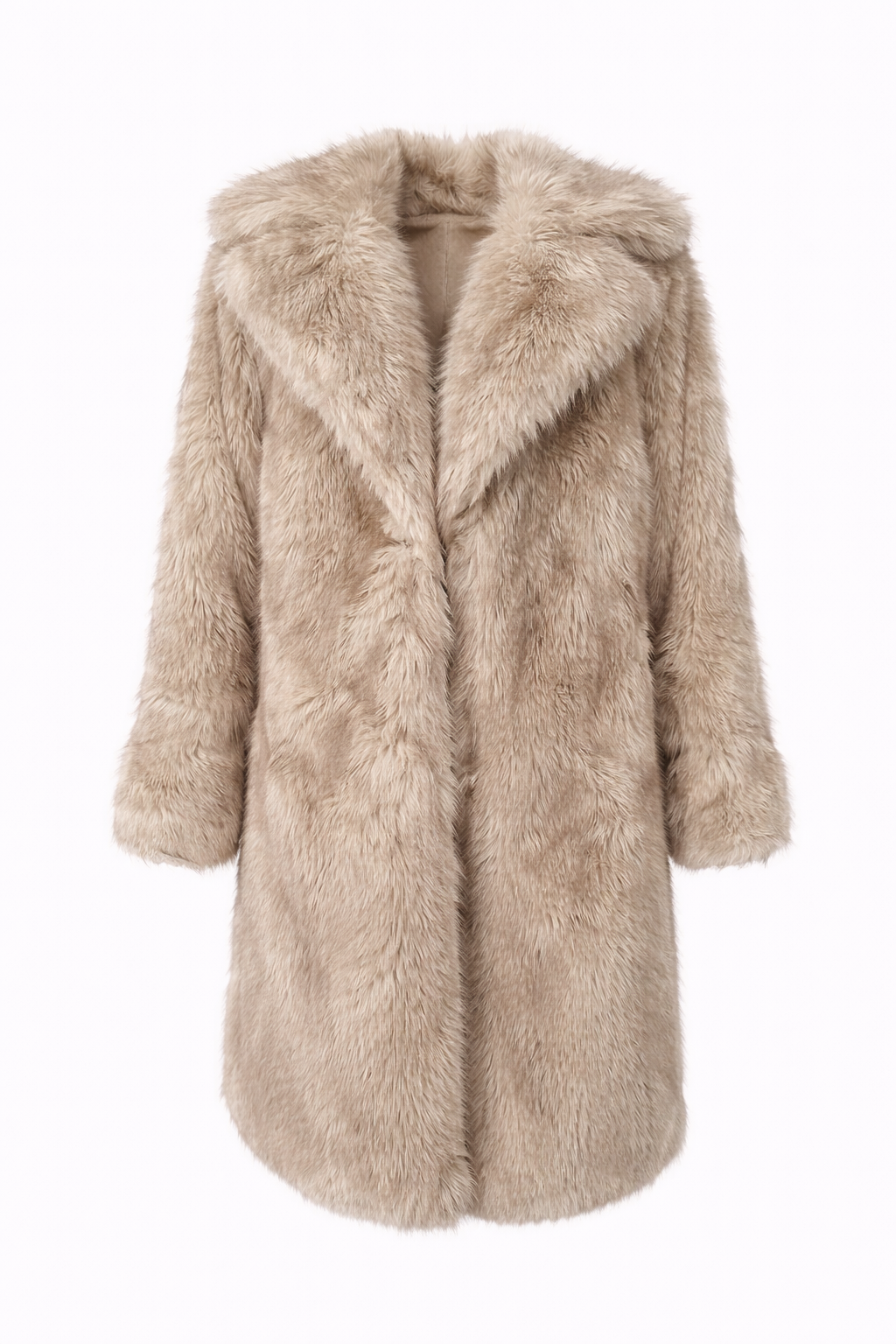 ARIA COAT — Longline Faux Fur Winter Coat