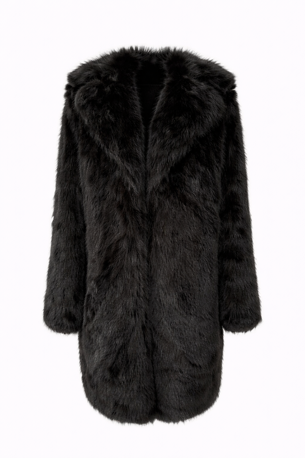 ARIA COAT — Longline Faux Fur Winter Coat