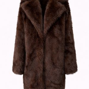 ARIA COAT — Longline Faux Fur Winter Coat