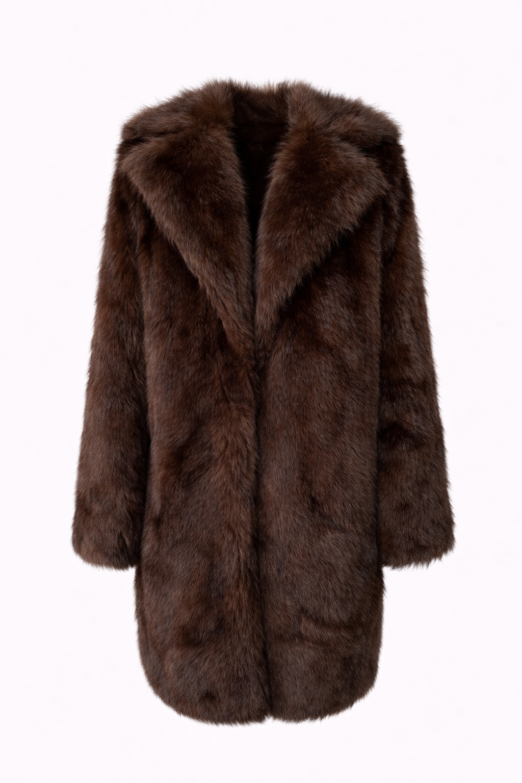 ARIA COAT — Longline Faux Fur Winter Coat