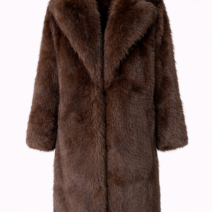 ARIA COAT — Longline Faux Fur Winter Coat