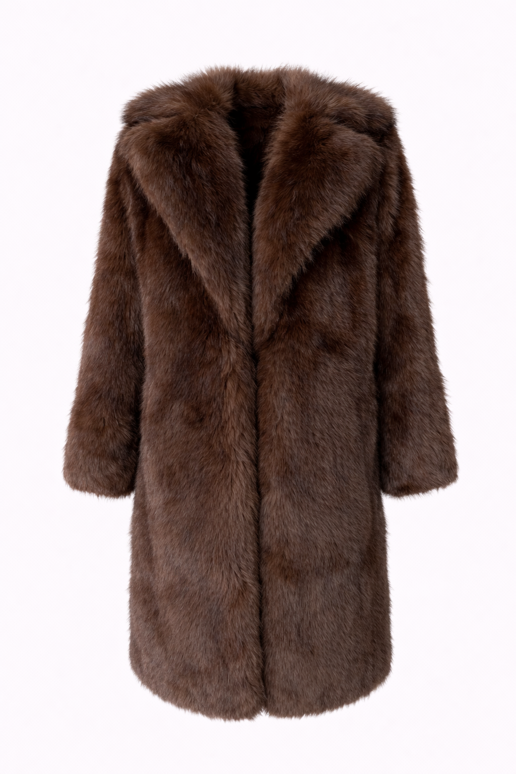 ARIA COAT — Longline Faux Fur Winter Coat