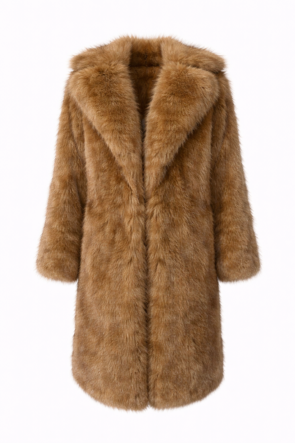 ARIA COAT — Longline Faux Fur Winter Coat