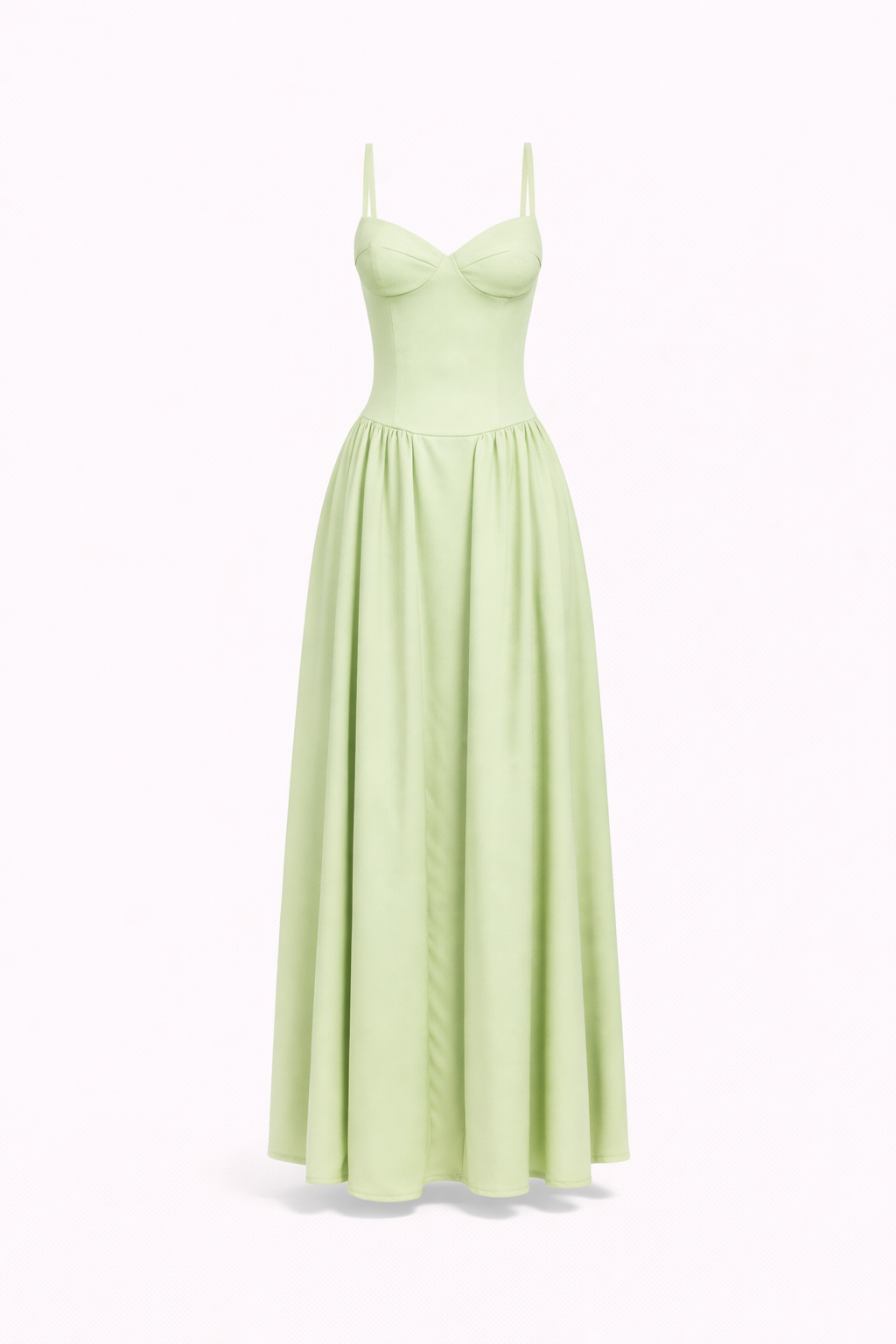 LYS DRESS — Strapless Structured Midi with Full Skirt