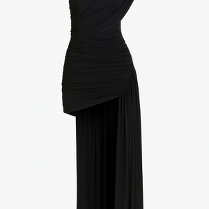 THE ALESSIA DRAPED ASYMMETRIC MINI