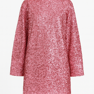 The “Elena” Sequined Bow-Back Mini  Dress