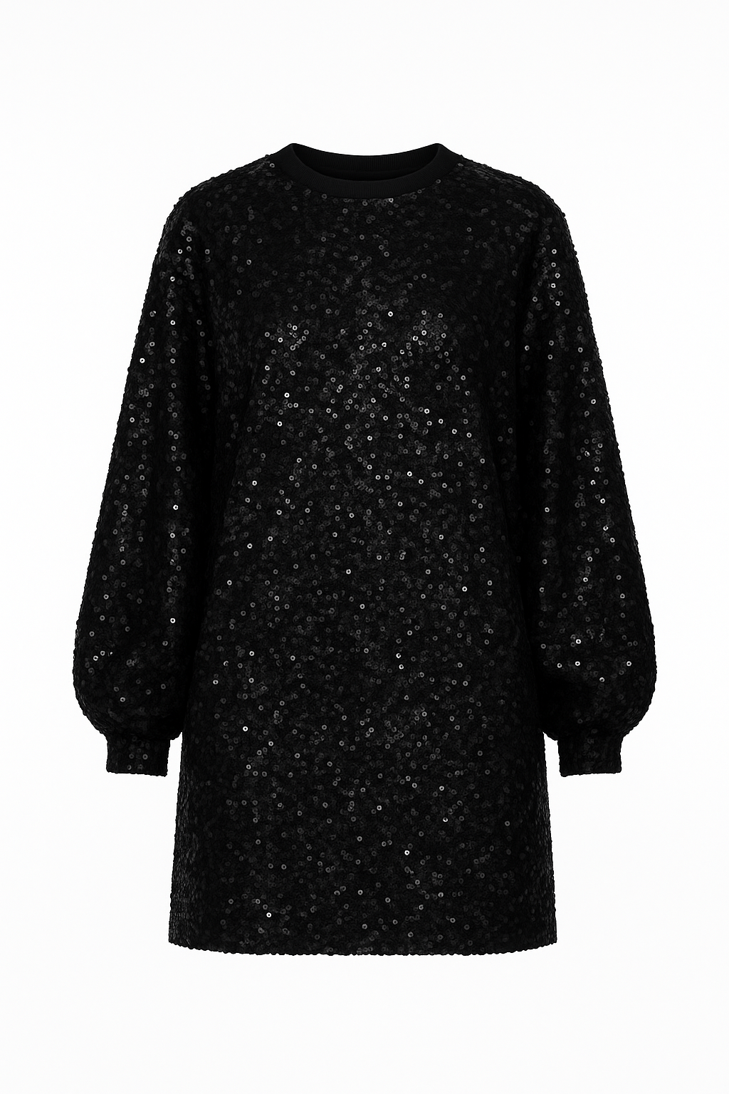 The “Elena” Sequined Bow-Back Mini  Dress