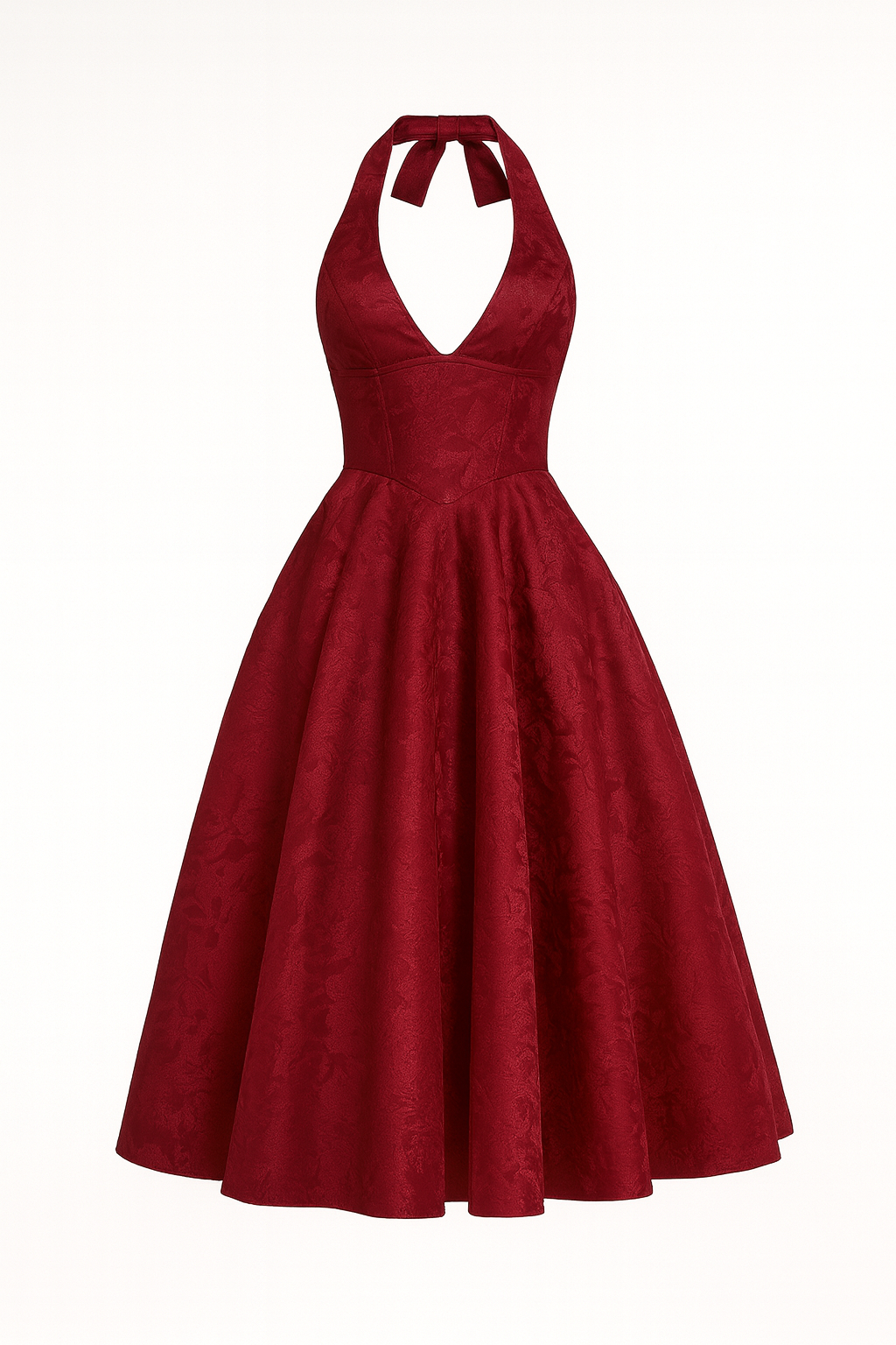 Sofia Halter Midi  Dress