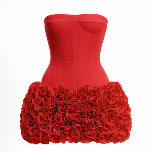 The Valencia Corset Strapless  Mini Dress