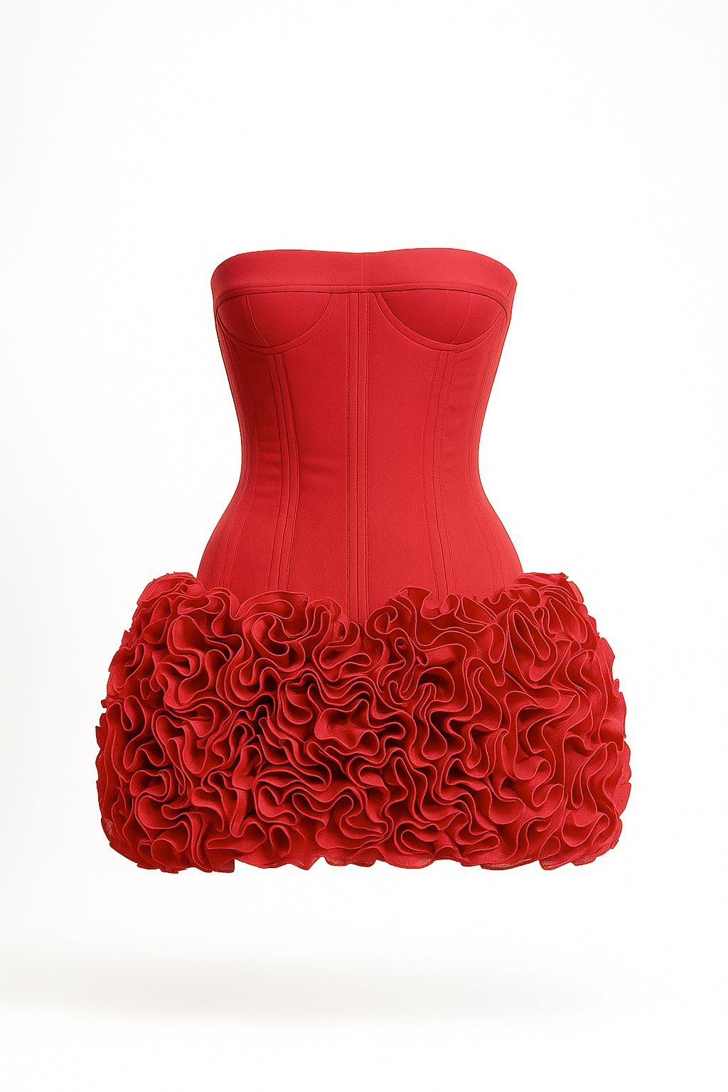 The Valencia Corset Strapless  Mini Dress