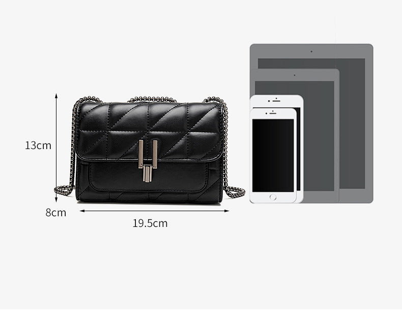 DELACROIX BAG — Quilted Chain-Strap Crossbody with H-Lock