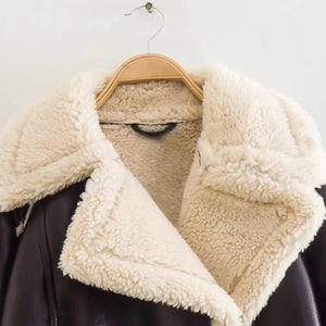 The Mara Cropped Shearling Jacket