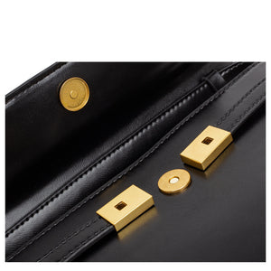 MARSEILLE BAG — Structured Shoulder Bag with Lock Hardware