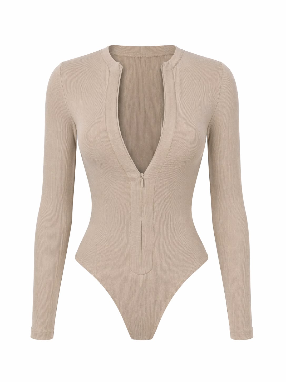 Sora Ribbed Zip Bodysuit