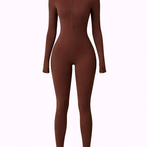 Winter Fleece-gefütterter Yoga-Overall Langarm Warm