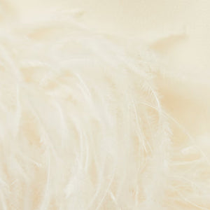 Odette Feather-Hem Turtleneck Mini Dress